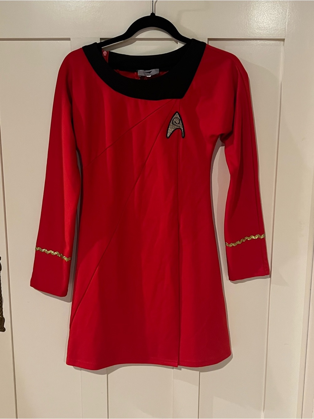 Star Trek Halloween Costume TOS Lieutenant Uhara Uniform Red Mini Dress SZ Small